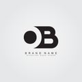 Initial Letter OB Logo - Simple Business Logo