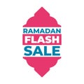 Social media post Ramadan discount template, Editable vector illustration Royalty Free Stock Photo