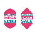 Ramadan sale social media post template banners ad. suitable for web promotion Royalty Free Stock Photo