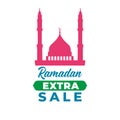 Ramadan sale social media post template banners ad. suitable for web promotion Royalty Free Stock Photo