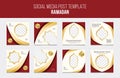 Social media post templat ` Ramadan `