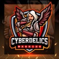 Cyberdelics mascot. esport logo design Royalty Free Stock Photo