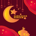 Simple vector illustration of Ramadan theme Royalty Free Stock Photo