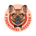 French Buldog vector logo