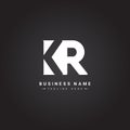 Initial Letter KR Logo - Simple Business Logo