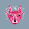 Big cat, lynx, mask, wildcat, pink panther.