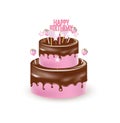 Big birthday cake Royalty Free Stock Photo