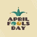 Vintage illustration of April Fool\'s Day