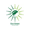 Modern Green leaf logo deign