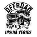 Offroad Vehicle in vector illustration logo