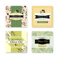 Olive oil templates for packaging, badges, flyers.