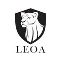 Leoa queen head animal leo princes Royalty Free Stock Photo