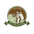 Tea plucker women worker logo design