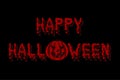 halloween text blood style vector graphic
