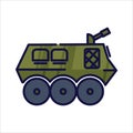 Illustration of the armored fighting vehicle