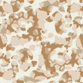 Abstract vector military camouflage background. Seamless camo pattern for army clothing.