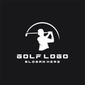 Golf Sport logo designs concept vector Royalty Free Stock Photo