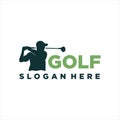 Golf Sport logo designs concept vector Royalty Free Stock Photo