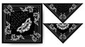 Bandana japan hanya mask demon vintage design