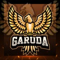 Garuda mascot. esport logo design Royalty Free Stock Photo