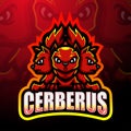 Cerberus mascot esport logo design