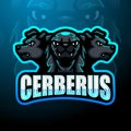 Cerberus mascot esport logo design