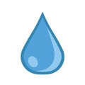 Water Droplet Clean Waterdrop Vector Isolated Design Element Illustration