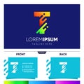 Initial T Letter Tech Logo Design and Business Card Vector Graphic