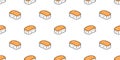 Sushi seamless pattern salmon onigiri vector japanese food tile background doodle scarf isolated illustration cartoon repeat wallp Royalty Free Stock Photo
