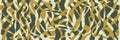 Safari stylish camouflage. Zebra skin, yellow and green color. African organic pattern. Ethno background is handmade. Vector