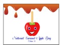 National Caramel Apple Day on October 31 Royalty Free Stock Photo