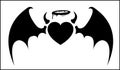 Angle Heart has horns and Devil Wings