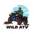 ATV Racing extreme adventure logo design