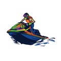 Jetski Racing vector illustration design Royalty Free Stock Photo