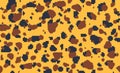 Jaguar or leopard fashionable skin pattern, seamless digital stylization texture. Cheetah animal print for textile design. Vector