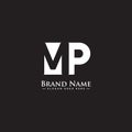 Initial Letter MP Logo - Minimal Business Logo