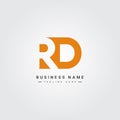 Initial Letter RD Logo - Minimal Business Logo