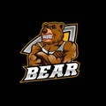 Bear mascot logo design