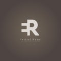 Initial Letter ER Logo - Simple Signature Logo