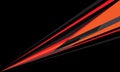 Abstract red orange grey speed line on black design modern futuristic background vector Royalty Free Stock Photo