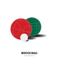 A Bocce Ball illustration Bocce sports theme Royalty Free Stock Photo
