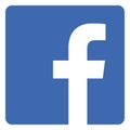 Facebook logo with vector Ai file. Squared coloured