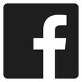 Facebook logo with vector Ai file. Squared Black PNG