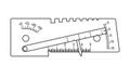 USHS-3 Welder Template. Measuring tool and instrument