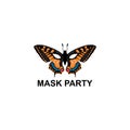 Butterfly shaped party mask Royalty Free Stock Photo