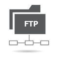 Ftp symbol on white