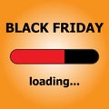 Black friday loading on white