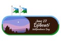 June 26 Independence Day of Madagascar vector illustration. Royalty Free Stock Photo