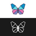Vector graphic of modern butterfly