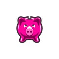 Piggy bank vector illustration for logo Royalty Free Stock Photo